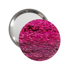 Pink  Waves Flow Series 1 2 25  Handbag Mirrors by DimitriosArt