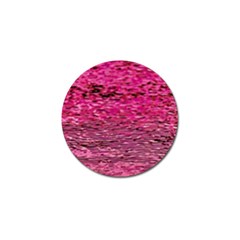 Pink  Waves Flow Series 1 Golf Ball Marker by DimitriosArt