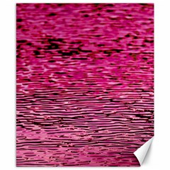 Pink  Waves Flow Series 1 Canvas 8  X 10  by DimitriosArt