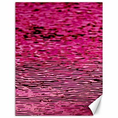 Pink  Waves Flow Series 1 Canvas 12  X 16  by DimitriosArt