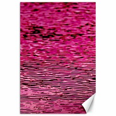 Pink  Waves Flow Series 1 Canvas 20  X 30  by DimitriosArt