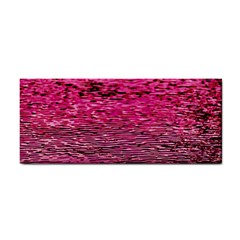 Pink  Waves Flow Series 1 Hand Towel by DimitriosArt