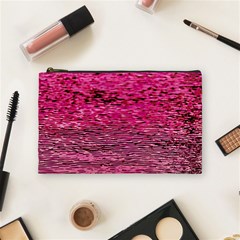 Pink  Waves Flow Series 1 Cosmetic Bag (medium) by DimitriosArt