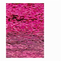 Pink  Waves Flow Series 1 Small Garden Flag (two Sides) by DimitriosArt