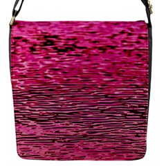 Pink  Waves Flow Series 1 Flap Closure Messenger Bag (s) by DimitriosArt