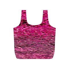 Pink  Waves Flow Series 1 Full Print Recycle Bag (s) by DimitriosArt