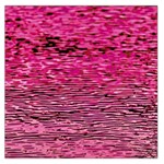 Pink  Waves Flow Series 1 Large Satin Scarf (Square) Front