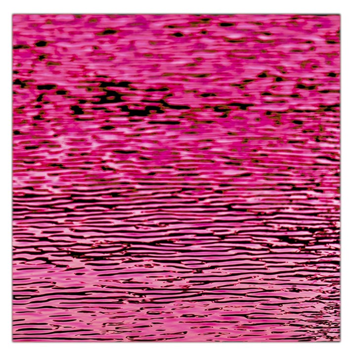 Pink  Waves Flow Series 1 Large Satin Scarf (Square)