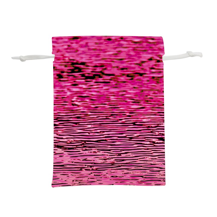 Pink  Waves Flow Series 1 Lightweight Drawstring Pouch (L)