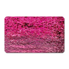 Pink  Waves Flow Series 1 Magnet (rectangular) by DimitriosArt