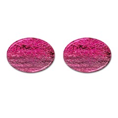 Pink  Waves Flow Series 1 Cufflinks (oval) by DimitriosArt