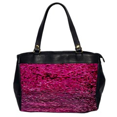 Pink  Waves Flow Series 1 Oversize Office Handbag by DimitriosArt