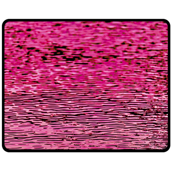 Pink  Waves Flow Series 1 Fleece Blanket (Medium) 