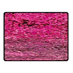 Pink  Waves Flow Series 1 Fleece Blanket (small) by DimitriosArt