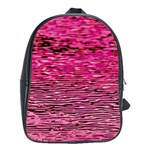 Pink  Waves Flow Series 1 School Bag (XL) Front