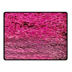 Pink  Waves Flow Series 1 Double Sided Fleece Blanket (small)  by DimitriosArt