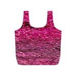 Pink  Waves Flow Series 1 Full Print Recycle Bag (S) Front