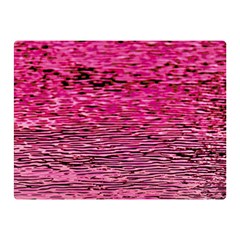 Pink  Waves Flow Series 1 Double Sided Flano Blanket (mini)  by DimitriosArt