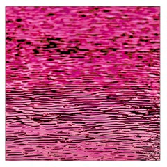 Pink  Waves Flow Series 1 Large Satin Scarf (square) by DimitriosArt