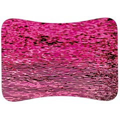 Pink  Waves Flow Series 1 Velour Seat Head Rest Cushion by DimitriosArt