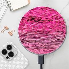 Pink  Waves Flow Series 1 Wireless Charger by DimitriosArt