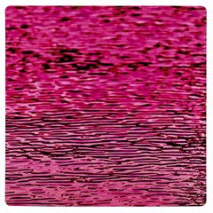 Pink  Waves Flow Series 1 Uv Print Square Tile Coaster  by DimitriosArt