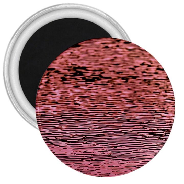 Pink  Waves Flow Series 2 3  Magnets