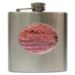 Pink  Waves Flow Series 2 Hip Flask (6 oz) Front