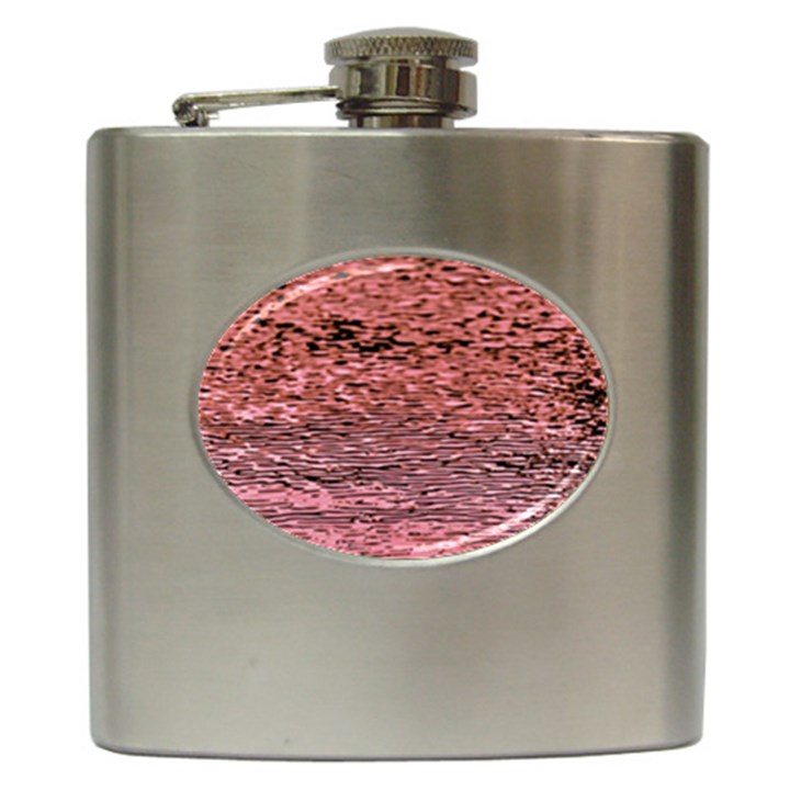 Pink  Waves Flow Series 2 Hip Flask (6 oz)