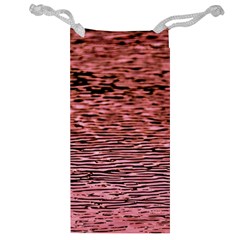 Pink  Waves Flow Series 2 Jewelry Bag by DimitriosArt