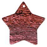 Pink  Waves Flow Series 2 Star Ornament (Two Sides) Front