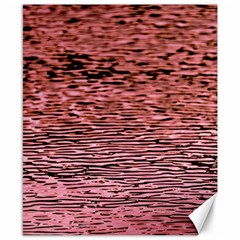 Pink  Waves Flow Series 2 Canvas 8  X 10  by DimitriosArt