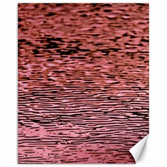 Pink  Waves Flow Series 2 Canvas 16  X 20  by DimitriosArt