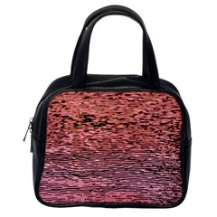 Pink  Waves Flow Series 2 Classic Handbag (one Side) by DimitriosArt