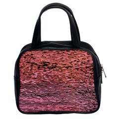 Pink  Waves Flow Series 2 Classic Handbag (two Sides) by DimitriosArt