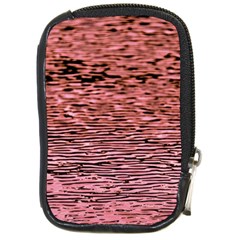 Pink  Waves Flow Series 2 Compact Camera Leather Case by DimitriosArt