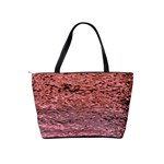 Pink  Waves Flow Series 2 Classic Shoulder Handbag Back