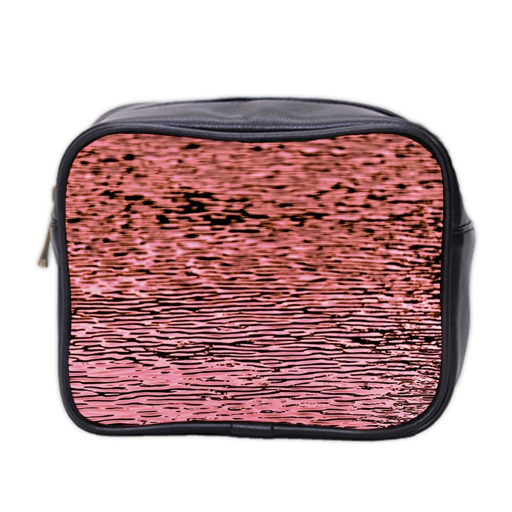 Pink  Waves Flow Series 2 Mini Toiletries Bag (Two Sides)