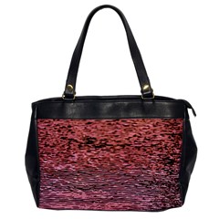 Pink  Waves Flow Series 2 Oversize Office Handbag by DimitriosArt