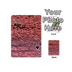 Pink  Waves Flow Series 2 Playing Cards 54 Designs (Mini) Front - Spade7