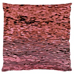 Pink  Waves Flow Series 2 Large Cushion Case (two Sides) by DimitriosArt