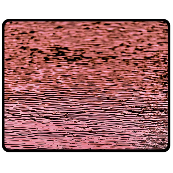 Pink  Waves Flow Series 2 Double Sided Fleece Blanket (Medium) 