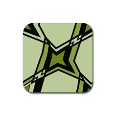 Abstract Pattern Geometric Backgrounds   Rubber Coaster (square) by Eskimos