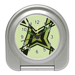 Abstract Pattern Geometric Backgrounds   Travel Alarm Clock by Eskimos