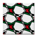 Abstract pattern geometric backgrounds   Tile Coaster Front