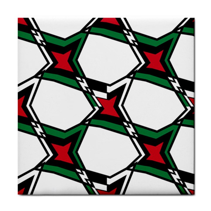 Abstract pattern geometric backgrounds   Tile Coaster