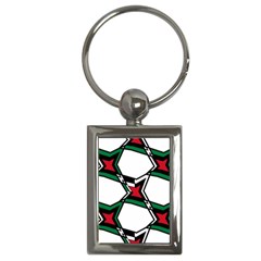 Abstract Pattern Geometric Backgrounds   Key Chain (rectangle)