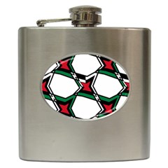 Abstract Pattern Geometric Backgrounds   Hip Flask (6 Oz) by Eskimos