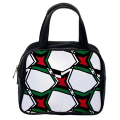 Abstract Pattern Geometric Backgrounds   Classic Handbag (one Side) by Eskimos