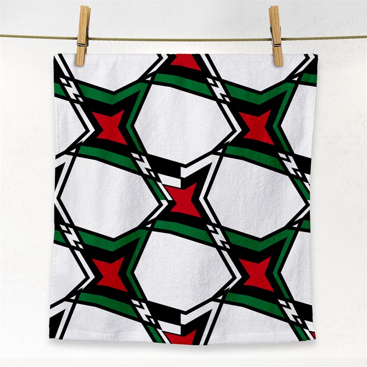 Abstract pattern geometric backgrounds   Face Towel